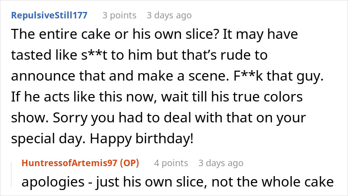 Woman Bakes Her Own B-Day Cake For Party, Friend's New BF Slams His Slice In The Trash Woman Bakes Her Own B-Day Cake For Party, Friend's New BF Slams His Slice In The Trash
