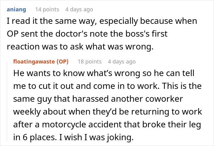 One Sick Day Turns Into Whole Week Off For Employee Who Maliciously Complied With Boss's Request One Sick Day Turns Into Whole Week Off For Employee Who Maliciously Complied With Boss's Request