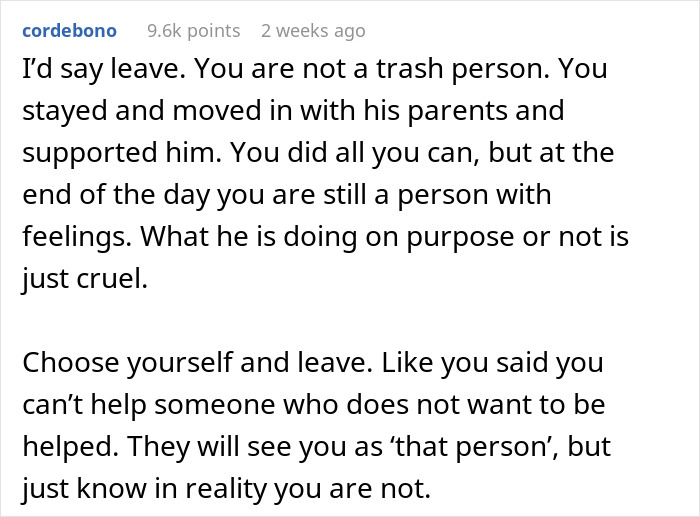 Woman Wonders If Leaving Her Disabled Boyfriend Would Make Her A Bad Person Woman Wonders If Leaving Her Disabled Boyfriend Would Make Her A Bad Person