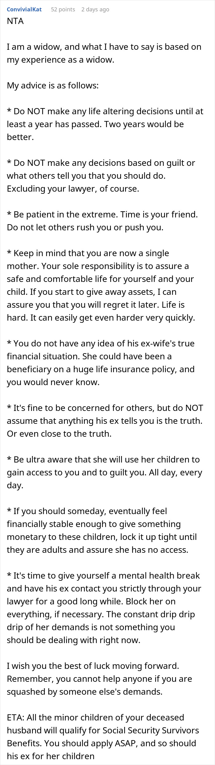 Woman Wants To Get Half Of Ex-Husband’s Inheritance For Kids, Gets A Reality Check From New Wife Woman Wants To Get Half Of Ex-Husband’s Inheritance For Kids, Gets A Reality Check From New Wife