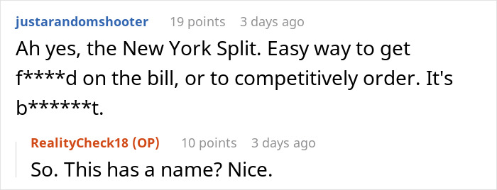 Guy Starts Ordering A Lot Of Food After Coworkers Refuse To Stop Splitting The Bill Guy Starts Ordering A Lot Of Food After Coworkers Refuse To Stop Splitting The Bill