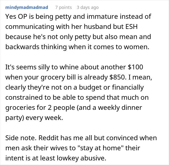 “Not My Money”: Man Starts A Fight After Stay-At-Home Wife Spends $950 On Groceries “Not My Money”: Man Starts A Fight After Stay-At-Home Wife Spends $950 On Groceries