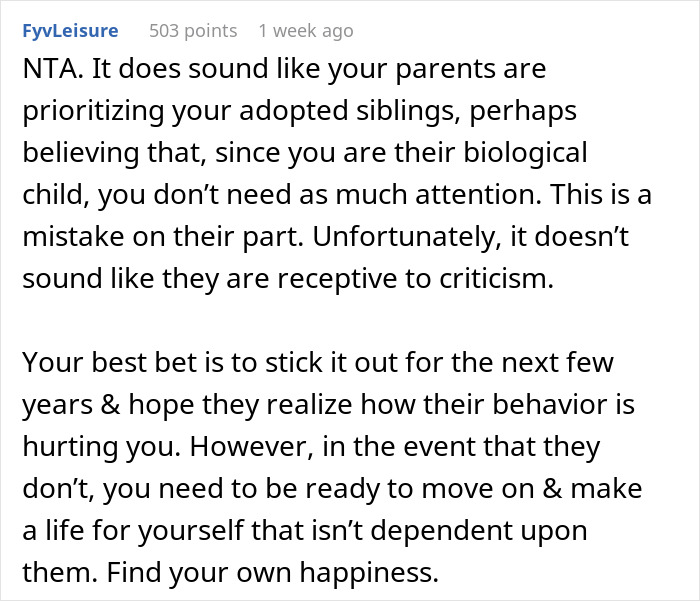Teen Gets Berated For Asking To Exclude ‘Traumatized’ Adoptive Siblings From His B-Day Celebration Teen Gets Berated For Asking To Exclude ‘Traumatized’ Adoptive Siblings From His B-Day Celebration