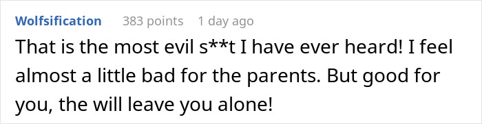 Person Takes A “Wonderfully Evil” Route To Make Parents Understand Their “No” To Taking Brother In Person Takes A “Wonderfully Evil” Route To Make Parents Understand Their “No” To Taking Brother In