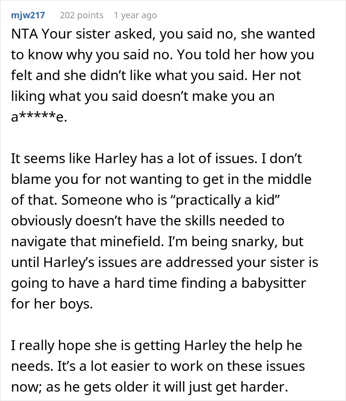 Woman Refuses To Babysit Nephews Until Their Mom Addresses The Serious Problem They Have Woman Refuses To Babysit Nephews Until Their Mom Addresses The Serious Problem They Have