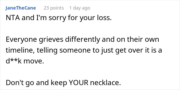 Widow Refuses To Go To Sister's Wedding After She And Entire Family Downplay Her Late Wife's Death Widow Refuses To Go To Sister's Wedding After She And Entire Family Downplay Her Late Wife's Death