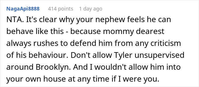 13YO Pulls Crutches Out Of Cousin's Hands And Throws Them Down Stairs, Mom Defends Him 13YO Pulls Crutches Out Of Cousin's Hands And Throws Them Down Stairs, Mom Defends Him