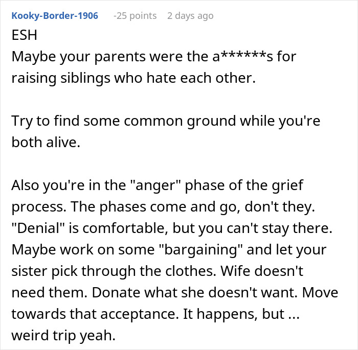 Guy Shocked At Sisters Audacity After His Wife Dies: "She Is A Selfish Cow" Guy Shocked At Sisters Audacity After His Wife Dies: "She Is A Selfish Cow"