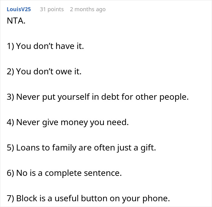 Man Regrets Telling Family About Savings, Now They Want His Money Man Regrets Telling Family About Savings, Now They Want His Money