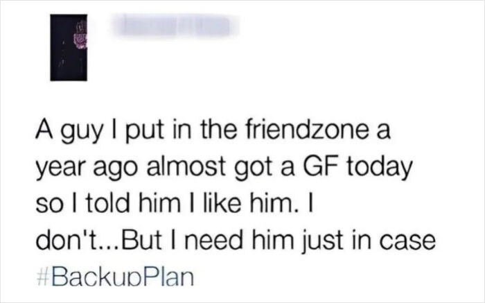 Manipulation 101 : Guy Becomes A Backup Plan Manipulation 101 : Guy Becomes A Backup Plan