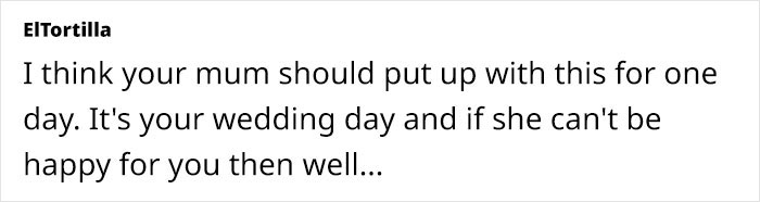 Sensitive Mom Cried For A Month As Dad Got New GF After Divorce, Bride Doesn't Want GF At Wedding Sensitive Mom Cried For A Month As Dad Got New GF After Divorce, Bride Doesn't Want GF At Wedding