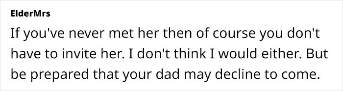 Sensitive Mom Cried For A Month As Dad Got New GF After Divorce, Bride Doesn't Want GF At Wedding Sensitive Mom Cried For A Month As Dad Got New GF After Divorce, Bride Doesn't Want GF At Wedding