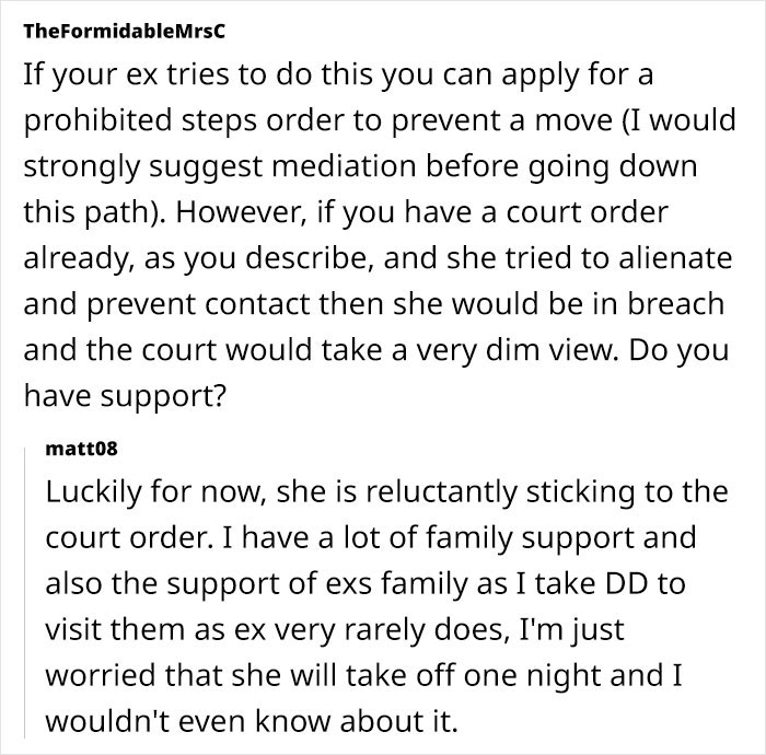 Panicking Dad Goes Online To Ask How He Should Prevent Ex From Moving Away With Their Daughter Panicking Dad Goes Online To Ask How He Should Prevent Ex From Moving Away With Their Daughter