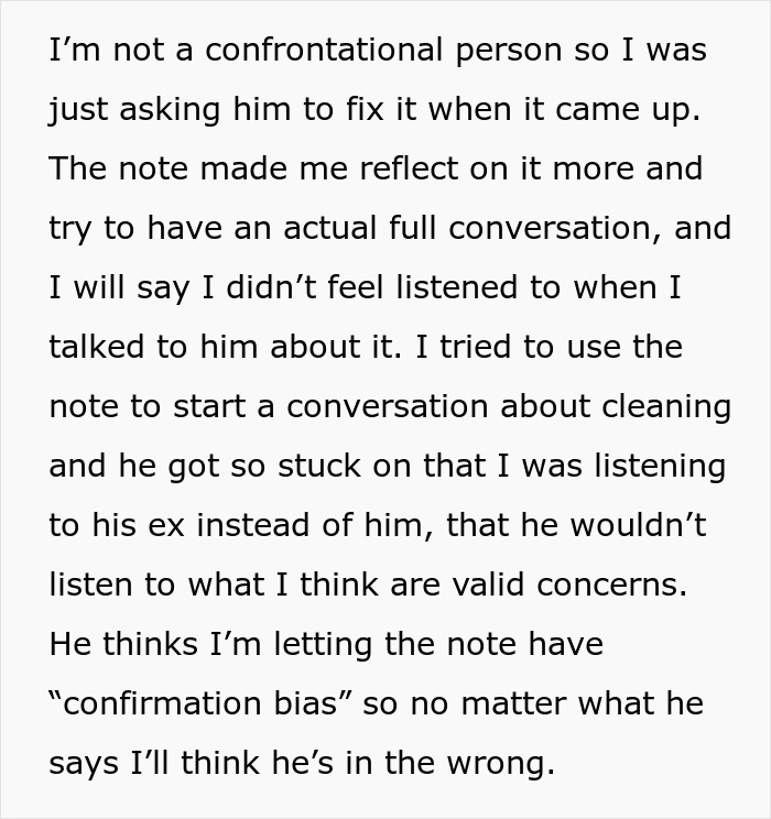 Woman Finds BF's Ex's Warning Note In His House, It Leads To Them Breaking Up Woman Finds BF's Ex's Warning Note In His House, It Leads To Them Breaking Up
