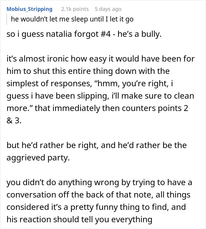 Woman Finds BF's Ex's Warning Note In His House, It Leads To Them Breaking Up Woman Finds BF's Ex's Warning Note In His House, It Leads To Them Breaking Up