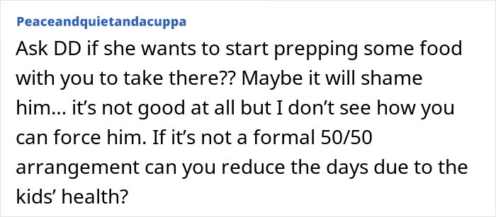 Mom Calls Out Ex-Husband For Giving Kids Unhealthy Meals Instead Of Cooking Mom Calls Out Ex-Husband For Giving Kids Unhealthy Meals Instead Of Cooking