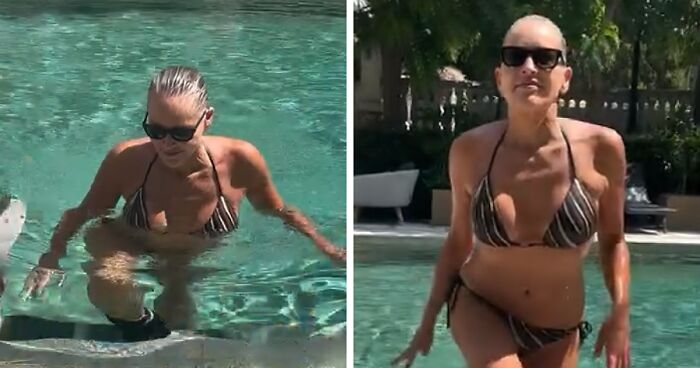 Sharon Stone Flaunts Bikini Body At 66 With Poolside Video: “Still The Hottest American Actress!”