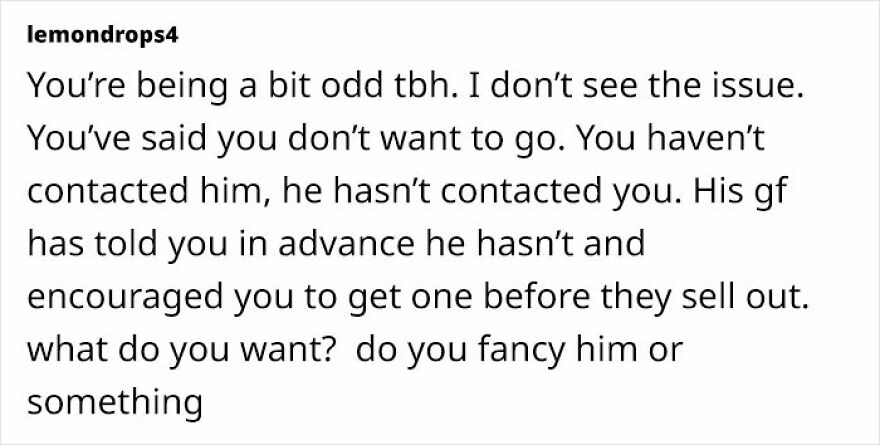 Woman Is Puzzled After Friend Doesn’t Buy Her A Ticket With No Warning After Doing It For 17 Years Woman Is Puzzled After Friend Doesn’t Buy Her A Ticket With No Warning After Doing It For 17 Years