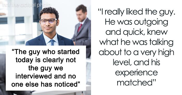 Man Confused When New Coworker Is Not The Same As The Person He Interviewed