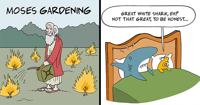 20 Absurd And Witty Comics Depicting Ridiculous Situations By Quatsch (New Pics)