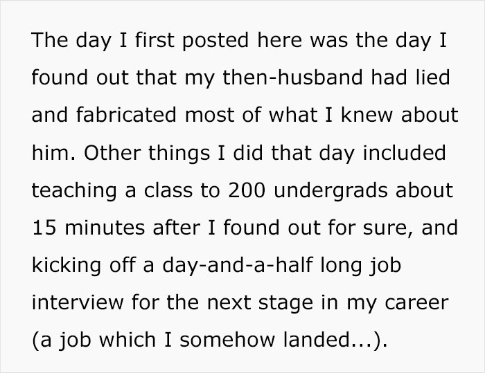 Woman Asks The Internet For Advice After Realizing Her Entire Marriage Was A Sham Woman Asks The Internet For Advice After Realizing Her Entire Marriage Was A Sham