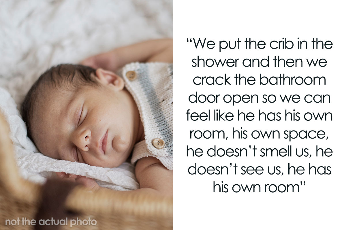 Mom Gives “Baby Shower” A New Meaning By Making Her Infant Sleep In The