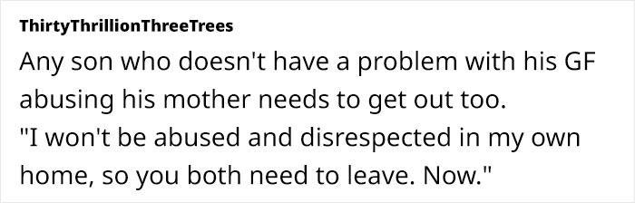Woman Hates Son’s GF Who Moved In With Them, Asks The Internet For Advice On How To Kick Her Out Woman Hates Son’s GF Who Moved In With Them, Asks The Internet For Advice On How To Kick Her Out
