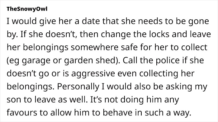 Woman Hates Son’s GF Who Moved In With Them, Asks The Internet For Advice On How To Kick Her Out Woman Hates Son’s GF Who Moved In With Them, Asks The Internet For Advice On How To Kick Her Out