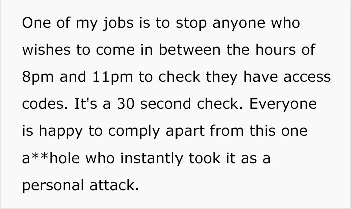 Rude Guy Thinks He Can Ignore Security, Regrets It After Wasting 5.5 Hours Instead Of 30 Seconds Rude Guy Thinks He Can Ignore Security, Regrets It After Wasting 5.5 Hours Instead Of 30 Seconds