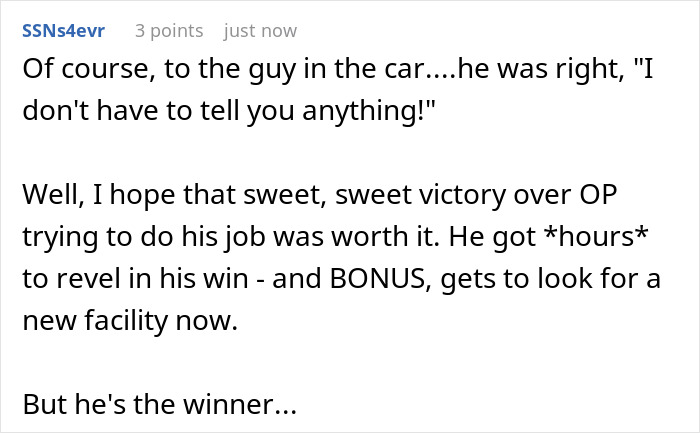 Rude Guy Thinks He Can Ignore Security, Regrets It After Wasting 5.5 Hours Instead Of 30 Seconds Rude Guy Thinks He Can Ignore Security, Regrets It After Wasting 5.5 Hours Instead Of 30 Seconds