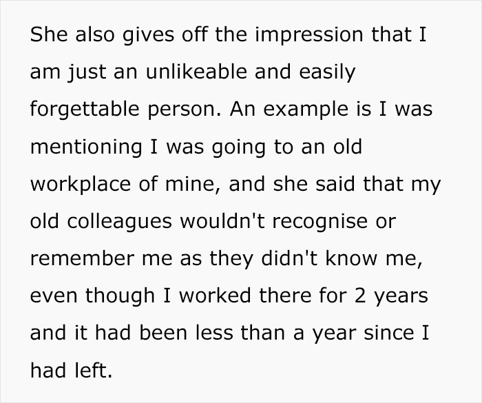 Mom Thinks Daughter is Unlikeable And Easily Forgettable, It Pains Her To Hear These Mean Comments Mom Thinks Daughter is Unlikeable And Easily Forgettable, It Pains Her To Hear These Mean Comments
