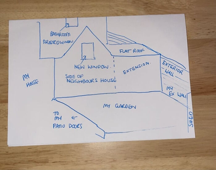 Homeowner Halts Neighbor's House Renovation After They Start Installing A Window Over Their Yard Homeowner Halts Neighbor's House Renovation After They Start Installing A Window Over Their Yard