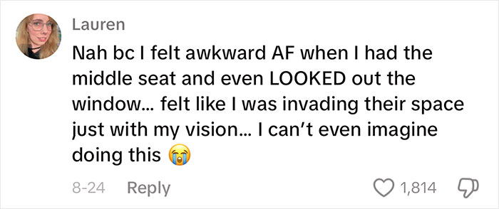Woman Gets A Window Seat, But Doesn't Get To Enjoy It As A Man Keeps Invading Her Personal Space Woman Gets A Window Seat, But Doesn't Get To Enjoy It As A Man Keeps Invading Her Personal Space