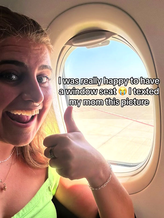 Woman Gets A Window Seat, But Doesn't Get To Enjoy It As A Man Keeps Invading Her Personal Space Woman Gets A Window Seat, But Doesn't Get To Enjoy It As A Man Keeps Invading Her Personal Space