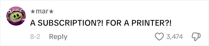 Woman Mad Because Of Inability To Use Printer Unless She Pays A Monthly Subscription Woman Mad Because Of Inability To Use Printer Unless She Pays A Monthly Subscription