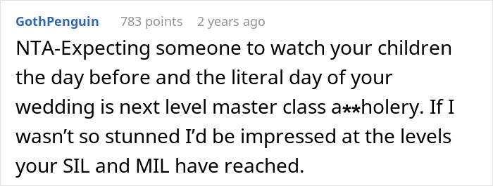 SIL Asks Bride To Babysit During Her Wedding, Is Shocked She’s Told Absolutely No SIL Asks Bride To Babysit During Her Wedding, Is Shocked She’s Told Absolutely No