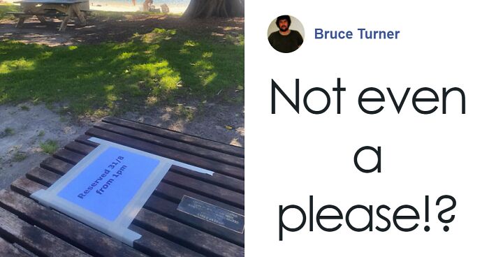Entitled Family Leaves Note On Public Picnic Table To Say It’s Reserved, Stirs Backlash