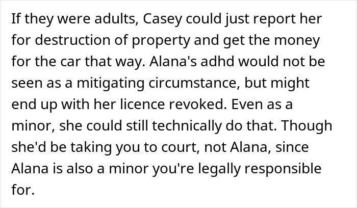 Girl Rejects Family’s Apology After Sister Wrecks Her Car, Gives Parents An Ultimatum Girl Rejects Family’s Apology After Sister Wrecks Her Car, Gives Parents An Ultimatum