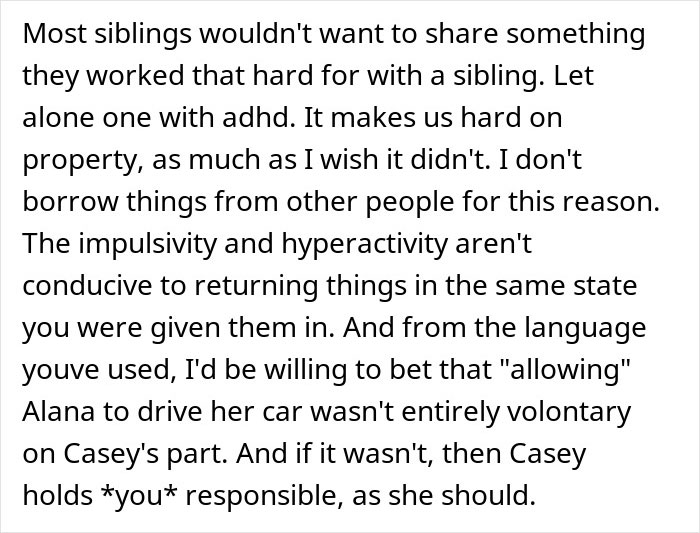 Girl Rejects Family’s Apology After Sister Wrecks Her Car, Gives Parents An Ultimatum Girl Rejects Family’s Apology After Sister Wrecks Her Car, Gives Parents An Ultimatum