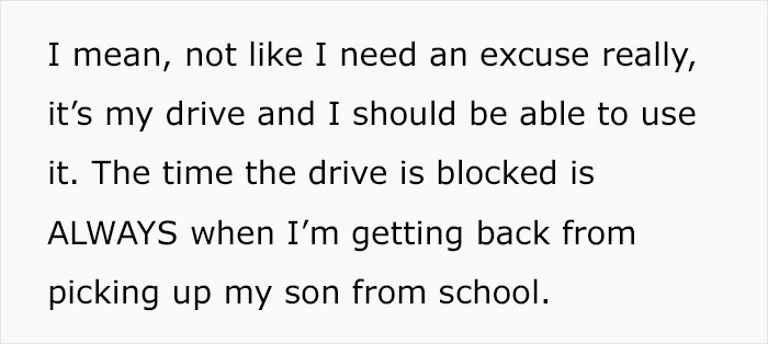 Woman Keeps Blocking Driveway For Mom Of Autistic Kid Who Can't Walk, She Finally Loses It Woman Keeps Blocking Driveway For Mom Of Autistic Kid Who Can't Walk, She Finally Loses It