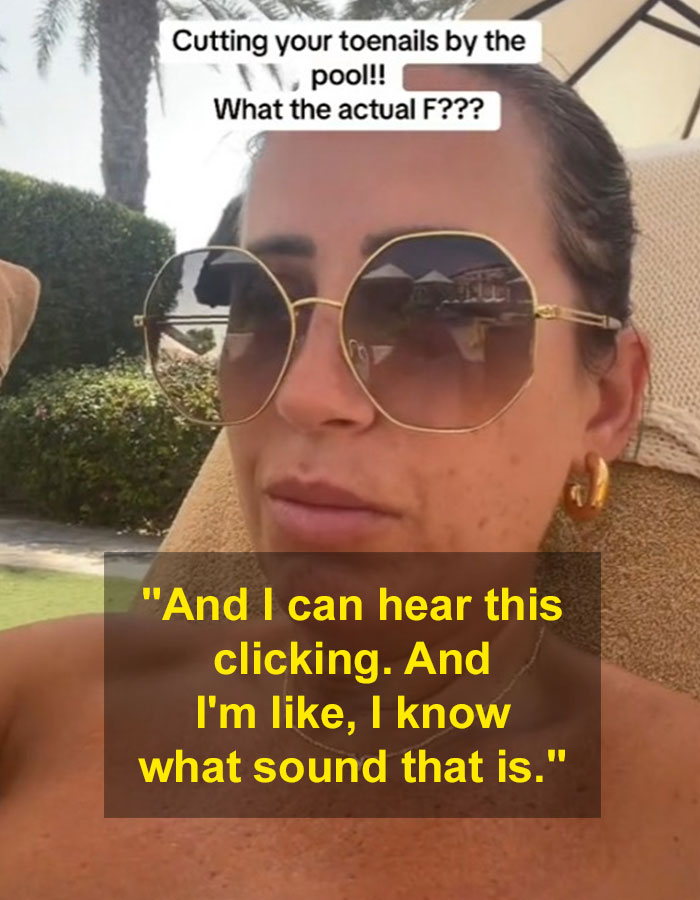 "Some Dirty Pig Is Cutting Their Toenails": TikToker's Viral Poolside Rant Sparks Debate "Some Dirty Pig Is Cutting Their Toenails": TikToker's Viral Poolside Rant Sparks Debate