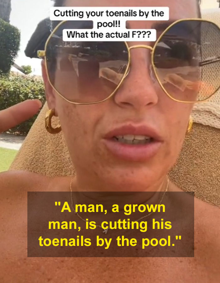 "Some Dirty Pig Is Cutting Their Toenails": TikToker's Viral Poolside Rant Sparks Debate "Some Dirty Pig Is Cutting Their Toenails": TikToker's Viral Poolside Rant Sparks Debate