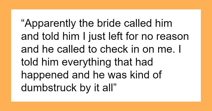 Bride And Groom Conspire To Hook Up MOH And Best Man, Disgusted, She Bails On Wedding