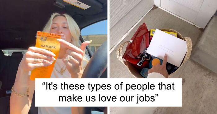 “You Made His Day”: People Praise Woman Who Apologized To Mailman With A Surprise Basket