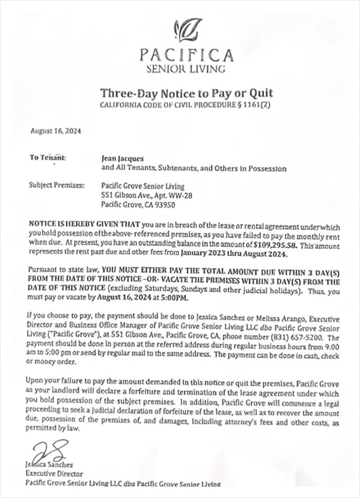 “I’m Not Going”: 96-Year-Old Woman Served With 3-Day Eviction Notice From Senior Home “I’m Not Going”: 96-Year-Old Woman Served With 3-Day Eviction Notice From Senior Home