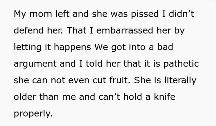 Woman Doesn't Even Know How To Cut Fruit, MIL Calls Her Pathetic Woman Doesn't Even Know How To Cut Fruit, MIL Calls Her Pathetic