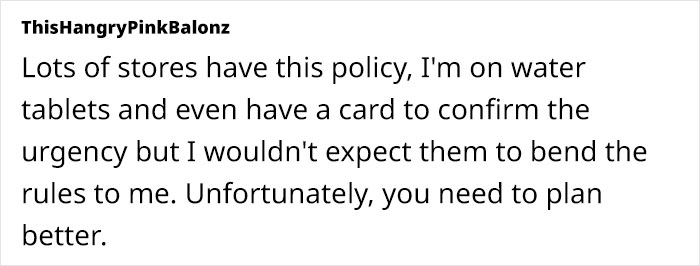 Store Refuses To Let Pregnant Woman Use Their Toilet, Making Her Wet Herself Store Refuses To Let Pregnant Woman Use Their Toilet, Making Her Wet Herself