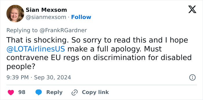 "Absolutely Disgraceful": Netizens Slam Airline After Disabled Man Was Forced To Crawl To Bathroom "Absolutely Disgraceful": Netizens Slam Airline After Disabled Man Was Forced To Crawl To Bathroom