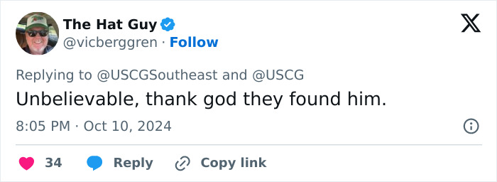 “Nightmare”: Man Found Clinging Onto Cooler 30 Miles Off Florida Coast After Hurricane Milton “Nightmare”: Man Found Clinging Onto Cooler 30 Miles Off Florida Coast After Hurricane Milton