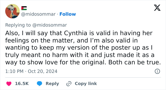 Fan Who Created “Most Offensive” ‘Wicked’ Poster Addresses Cynthia Erivo’s Enraged Response Fan Who Created “Most Offensive” ‘Wicked’ Poster Addresses Cynthia Erivo’s Enraged Response